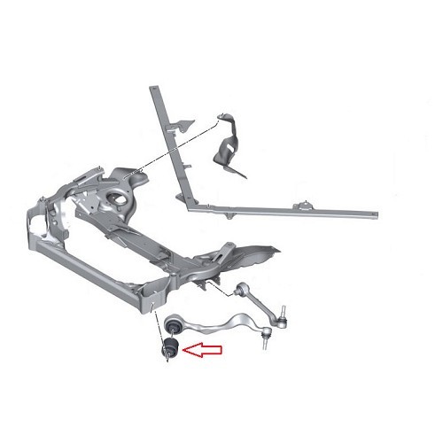 SUPERPRO bushes for the upper front control arm for E90/E91/E92/E93 - sold per pair - BJ41181