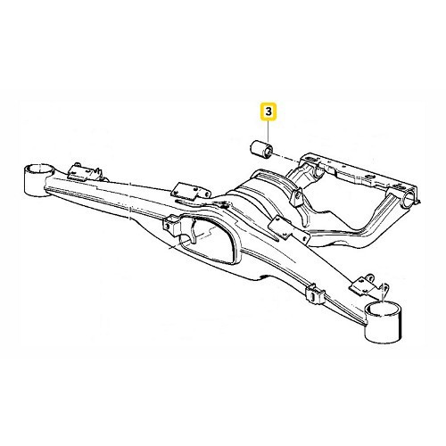 Silentblock hinten an der Hinterachse für BMW E34 - BJ42044