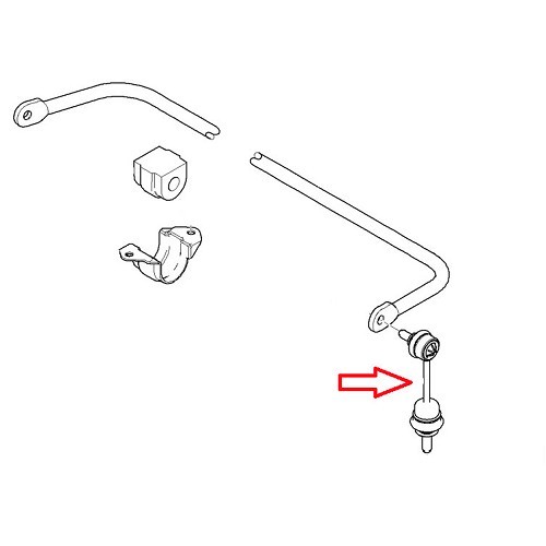 Rear sway bar end link for BMW E60/E61 - BJ42111