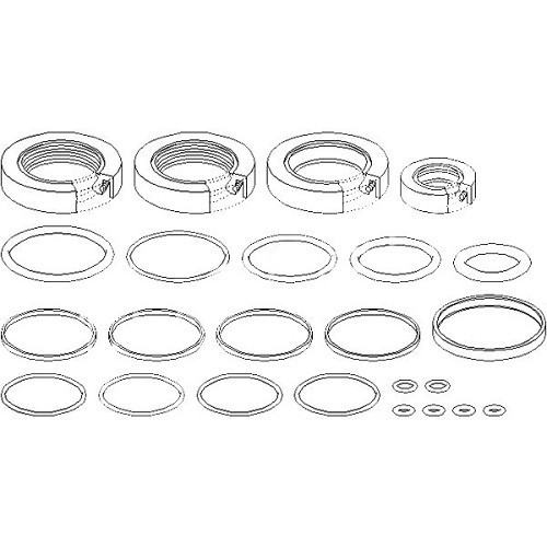  Hydraulic steering rack seal kit for BMW E36 from 03/91-> - BJ51411-1 