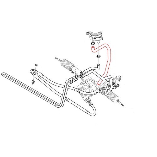  Tubo flessibile tra serbatoio e pompa del servosterzo per BMW X5 E53 - BJ51605-1 