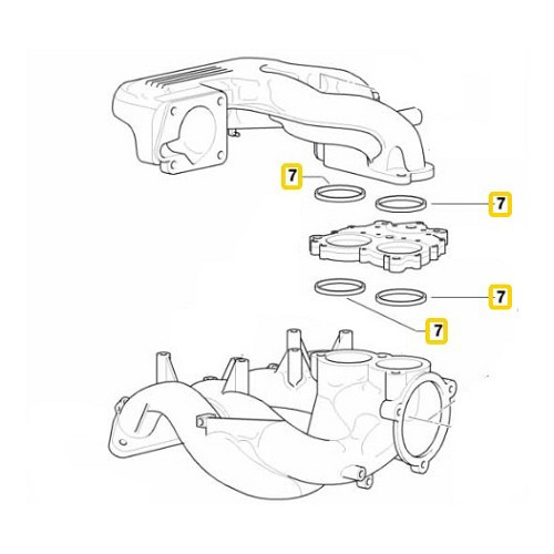 Victor Reinz guarnizione presa d'aria superiore per Bmw Serie 3 E36 Compact (01/1999-07/2000) - BJ52301