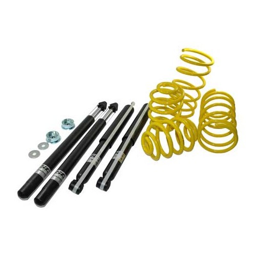  Kit suspensions sport -40/-40mm ST SUSPENSIONS pour BMW Série 3 E30 4 cylindres - jambe de force 45mm - BJ76040 