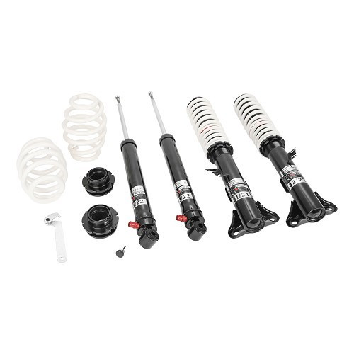     
                
                
    Kit combiné fileté EXTREMSPORT réglable pour BMW Série 3 E36 Berline Touring Coupé et Cabriolet 4 et 6 cylindres (06/1992-10/1999) - BJ77031
