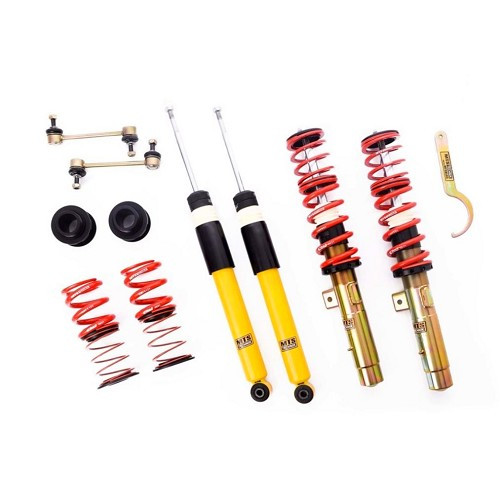     
                
                
    Kit combiné fileté MTS TECHNIK pour BMW Série 3 E46 Berline Compact Touring Coupé et Cabriolet 4 et 6 cylindres (04/1997-08/2006) - châssis standard - BJ77047
