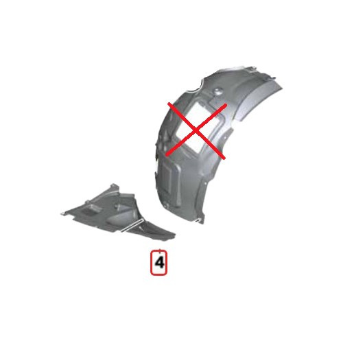 Radlauf unten vorne links für Bmw 3er F30 Limousine und F31 Touring (02/2011-09/2019) - BJ80108