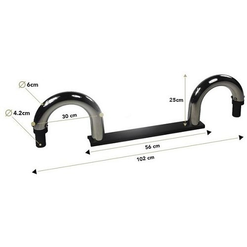     
                
                
    Barra de proteção em preto mate com rede anti-encandeamento para BMW Z3 (E36) desde março de 1997 ->. - BK04009
