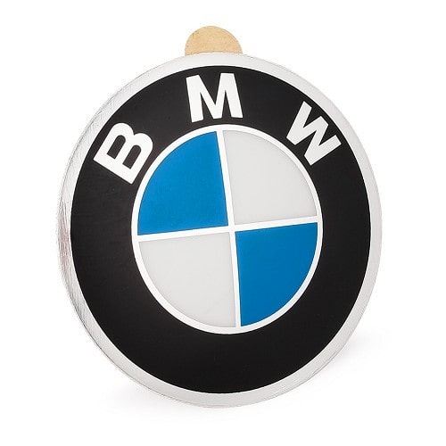 Centre de roue autocollant en métal avec logo BMW - diamètre 45mm  36131181082 - BK20000 