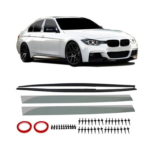     
                
                
    Minigonne laterali sportive per Bmw Serie 3 F30 Berlina (07/2011-05/2019) - BK50107
