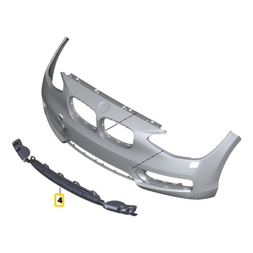 Lower front bumper grille for Bmw 1 Series F20 and F21  - BK50500