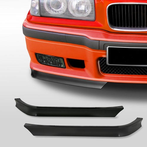  M3-look front bumper spoiler blades for BMW 3 Series E36 Sedan Compact Touring Coupé and Cabriolet (11/1989-08/2000) - per pair - BK51201-3 