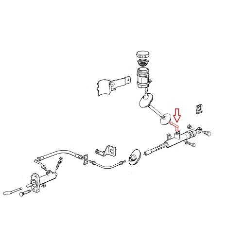 Raccordo sul trasmettitore della frizione per BMW E34 - BS33040-1 