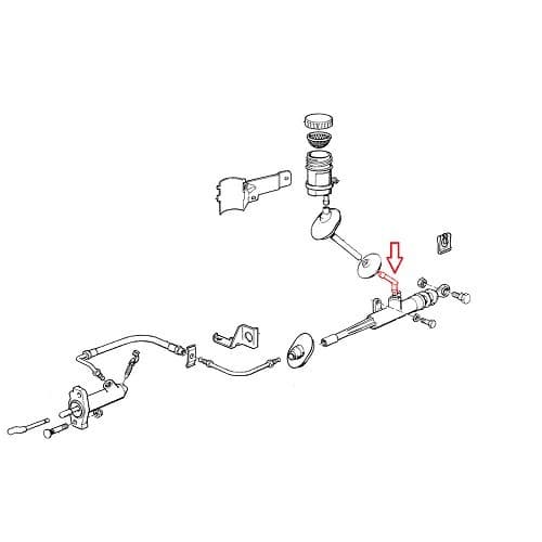  Fitting on clutch transmitter for Bmw 6 Series E24 (05/1982-04/1989) - BS33048-1 