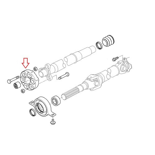  110 mm versnellingspook voor BMW E90/E91/E92/E93 - BS40031-1 