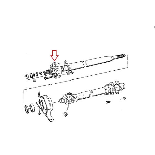  MEYLE 105 mm versnellingspook voor BMW E10 van 03/66 tot 07/77 - BS40041-1 