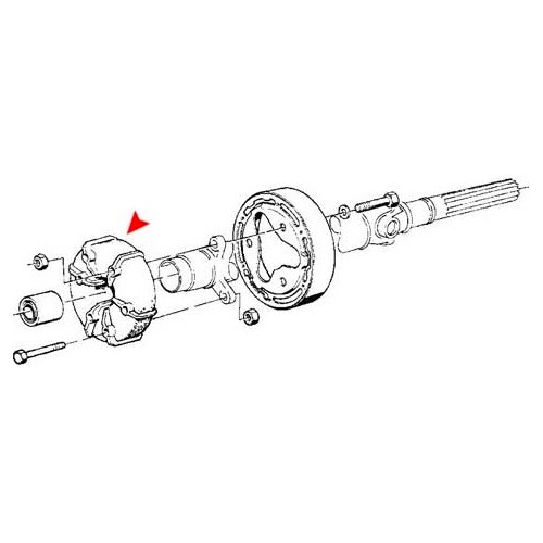  Selector de transmissão de 110 mm para BMW E10 de 01/75 a 07/77 - BS40042-1 