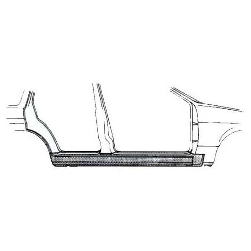 Right-hand rocker panel for Bmw 3 Series E30 Sedan and Touring (07/1981-07/1994) - BT10124
