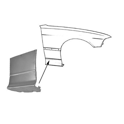  Front right wing lower for BMW E36 series Coupé and 2-door Cabriolet - BT10190 