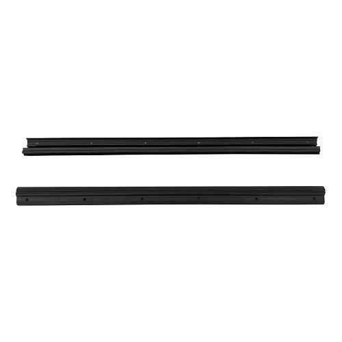  Soleiras das portas esquerda e direita em plástico preto original com vedantes para BMW Série 02 E10 fase 1 (03/1966-04/1972) - por par - BT11132-1 