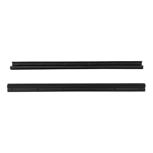  Umbrales de puerta izquierdo y derecho en plástico negro original con juntas para BMW Serie 02 E10 fase 1 (03/1966-04/1972) - por par - BT11132-1 