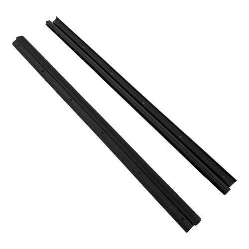  Left and right door sills in original black plastic with seals for BMW 02 Series E10 phase 1 (03/1966-04/1972) - per pair - BT11132 