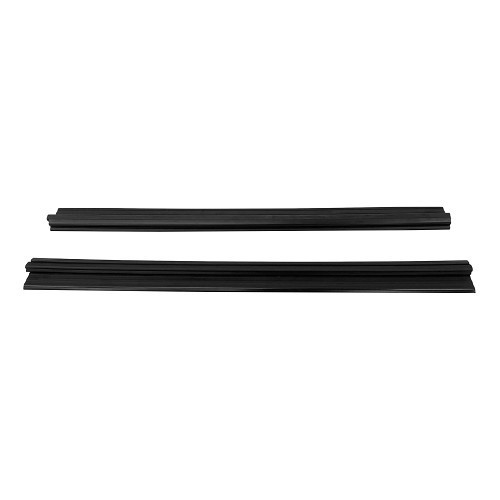Left and right door sills in original black plastic with seals for BMW 02 Series E10 phase 2 (09/1973-07/1977) - per pair - BT11133
