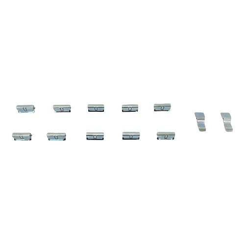 Left and right door sills in original black plastic with seals for BMW 02 Series E10 phase 2 (09/1973-07/1977) - per pair - BT11133