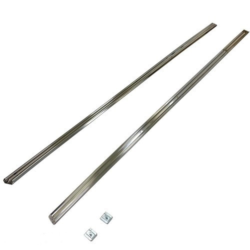  Left and right chromed rocker panel mouldings for BMW 02 Series E10 phase 1 and 2 (03/1966-07/1977) - per pair - BT20010 