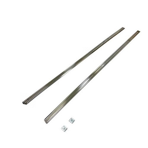     
                
                
    Moulures chromées de bas de caisse droit et gauche pour BMW Série 02 E10 phase 1 et 2 (03/1966-07/1977) - Second choix - BX20010
