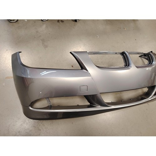Original grey front bumper for BMW 3 Series E90 Sedan and E91 Touring phase 1 (-09/2008) - Second Choice - BX20641