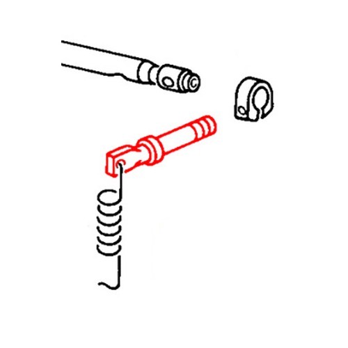  Koppelingspen op tandwieloverbrenging voor Kever automaat - C030214-1 
