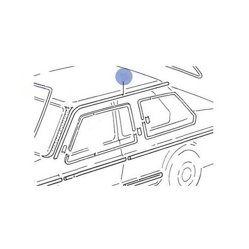     
                
                
    Moulure de pavillon gauche pour Jetta 1 - C037075
