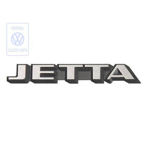	
				
				
	Emblema JETTA cromado sobre fundo preto acetinado para o painel traseiro do VW Jetta 2 fase 1 (-07/1987) - sem nível de acabamento  - C037768

