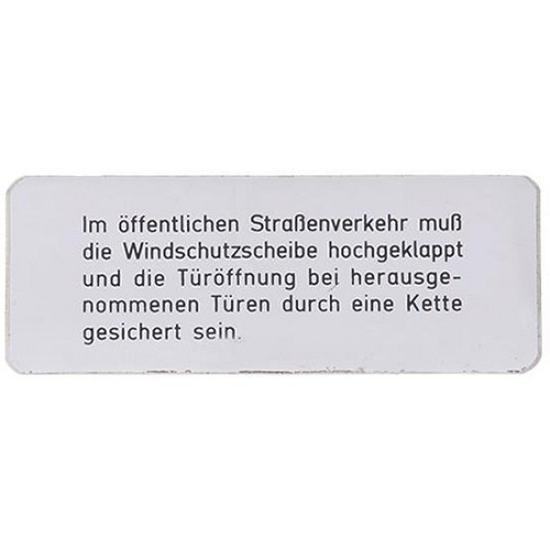  183000252: adesivo informativo - information sticker - Hinweisschild - C042865 