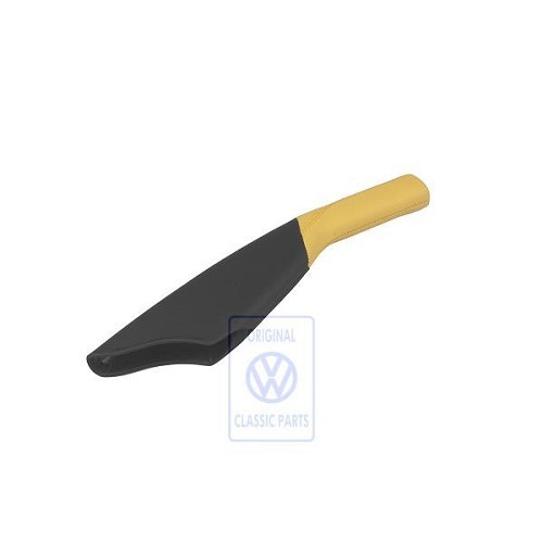  Impugnatura e soffietto del freno a mano nero/giallo per Golf e Polo - C051847 