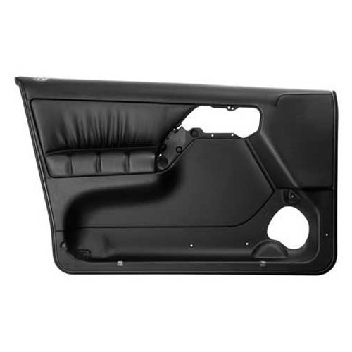  Black leather front left-hand door panel for Golf 3, 4-door - C053248 