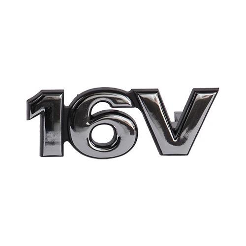  Sigle 16V chromé de calandre pour VW Polo 6N1 (09/1997-06/1999)  - C102388-1 