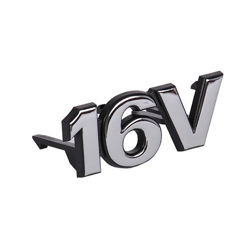  Sigle 16V chromé de calandre pour VW Polo 6N1 (09/1997-06/1999)  - C102388 