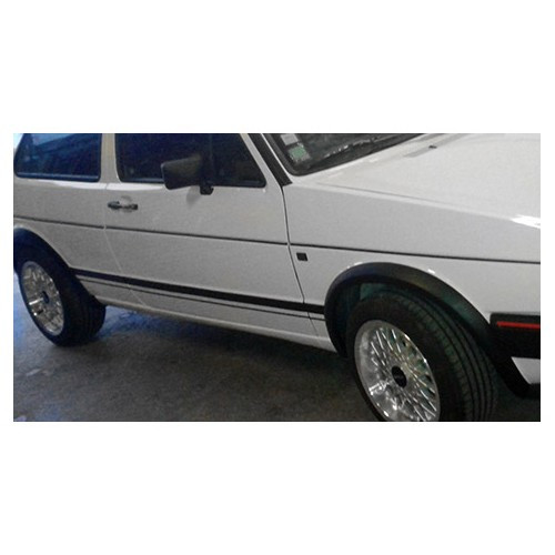 Black double-border adhesive for door bottoms in Golf 1 and 2 GTi (10/46 mm) - C132829