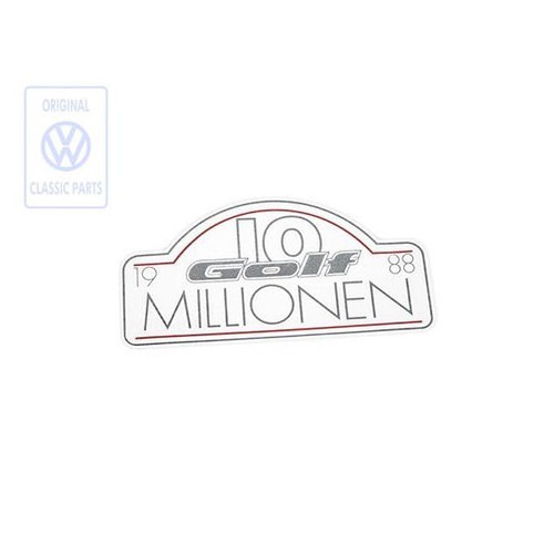  Sticker "10 Millionen" para o Golf 2 - C133051 