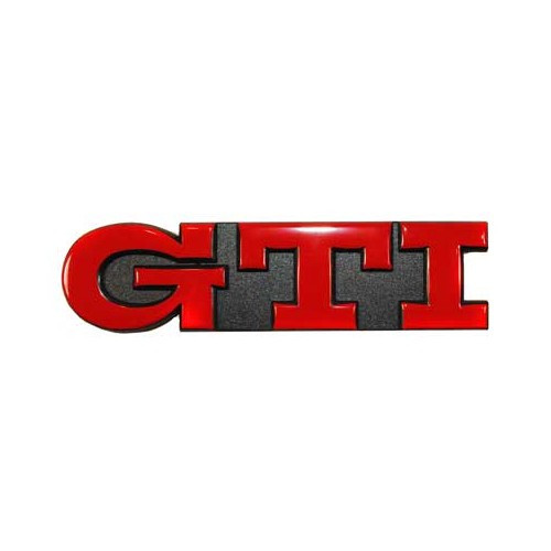     
                
                
    GTI red adhesive emblem on black background for VW Golf 3 GTI 16S and 16V (07/1995-08/1997)  - C133108
