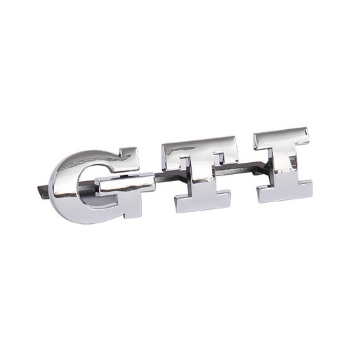  "GTi" chrome logo for Polo 6N1 grille - C133489-1 