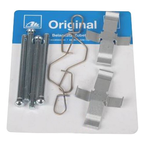     
                
                
    Kit ressorts et goupilles de plaquettes de frein à disque avant pour VW Golf 1 Scirocco Passat B1 B2 Santana et Polo 2 86C (1974-1990) - étriers montage ATE - C136192
