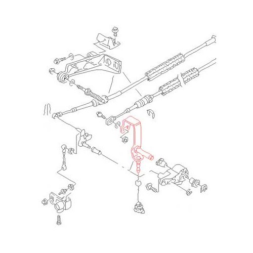 Gear linkage lever for VW Polo 6N 94 ->97 - C181429-4 