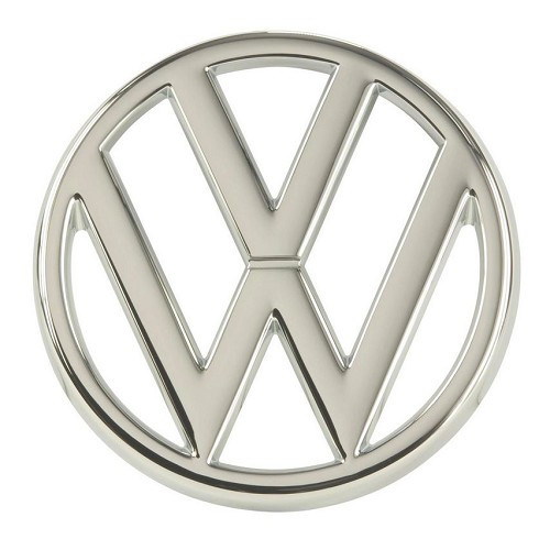  VW 95mm chroom grille logo voor VW Golf 1 Saloon Cabriolet Caddy en Scirocco (-1987)  - C185671-3 