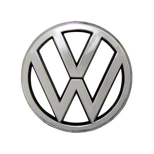  VW 95mm chroom grille logo voor VW Golf 1 Saloon Cabriolet Caddy en Scirocco (-1987)  - C185671 