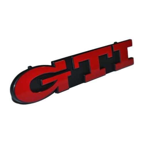  Rode GTI badge op zwart radiatorrooster 2 strepen voor VW Golf 3 GTI 16S (07/1995-08/1997)  - C186229-1 