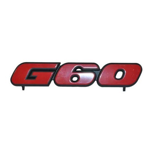  Sigle G60 de calandre 4 barrettes pour VW Golf 2 GTI G60 (08/1988-07/1991)  - C198223 