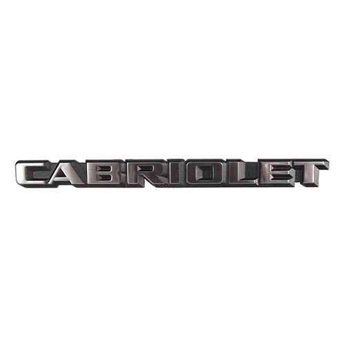  Emblema CABRIOLET para o porta-bagagens do Golf 1 Cabriolet (1987-1993) - versão EUA - C210601 