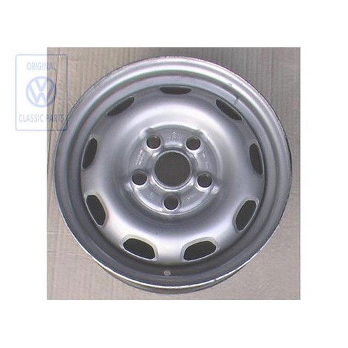  Original 5-hole steel wheel rims for VW Transporter T4 from 1991 to 1994 - C210934 